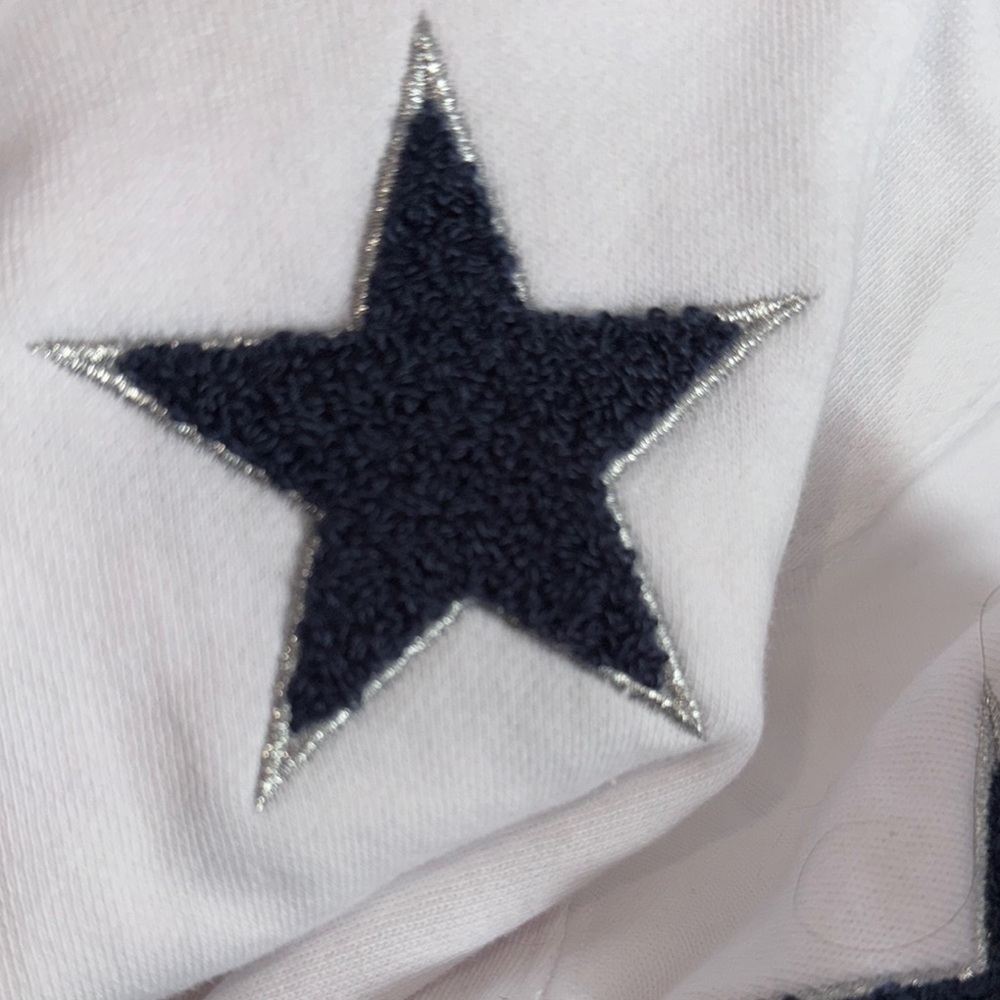 NWT White Star design crew neck sweatshirt with boxy relaxed fit - Picture 4 of 4